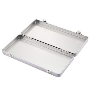 Caja de almacenamiento de metal Xi Peptide, rectangular, portátil, con tapa, para papelería, estuche para lápices, 100g, A1-1 - Product Image 5