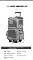 Meilleures ventes de produits poussette pour animaux de compagnie en plein air pour week-end, double landau de Camping, double poussette pour chat