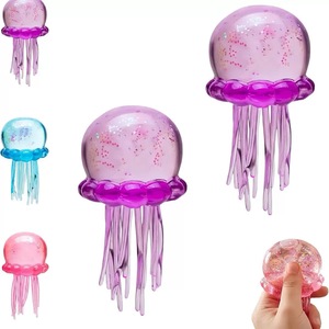 Juguete Antiestrés de Gelatina con Purpurina en Forma de Medusa al por Mayor, Bola de Compresión para Aliviar la Ansiedad, Juguete No Tóxico con Pruebas CPC - Product Image 2