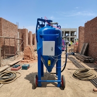 Équipement de sablage humide portable pour la préparation des sols en béton en intérieur