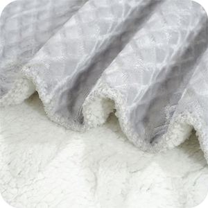 Manta de forro polar de Sherpa suave, mantas cálidas de felpa ligeras para cama, manta de franela acogedora difusa para sofá - Product Image 6