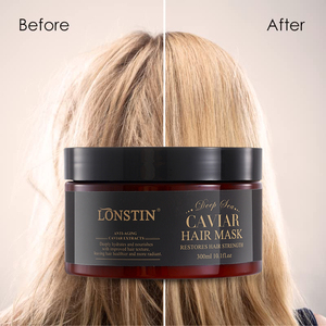 Etiqueta privada Caviar Tratamiento para el cuidado del cabello Reparación de lujo Deep Sea Caviar Essence Protein Mascarilla para el cabello para cabello seco y dañado - Product Image 4