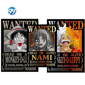 75 Style noir 3 milliards de toile matériel loi <span class=keywords><strong>mort</strong></span> <span class=keywords><strong>ou</strong></span> vivant Luffy Zoro Bounty voulait affiche 1 pièce décoration murale Anime affiche - Product Image 1