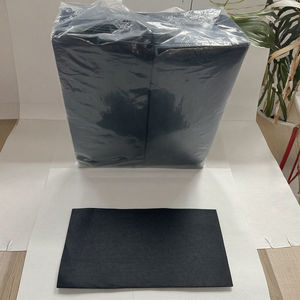 Serviettes en <span class=keywords><strong>papier</strong></span> biodégradables de qualité alimentaire <span class=keywords><strong>40x40</strong></span> grand restaurant noir - Product Image 1