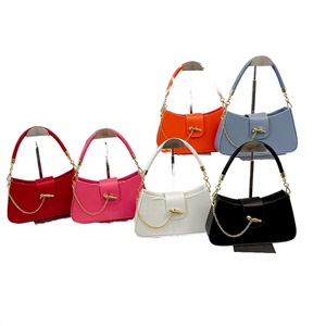 New Fashion Single Strap PU Leather Handbags with Polyester Lining Durable <b>Underarm</b> Shoulder <b>Bag</b> for Young Lady Daily Use - Product Image 4