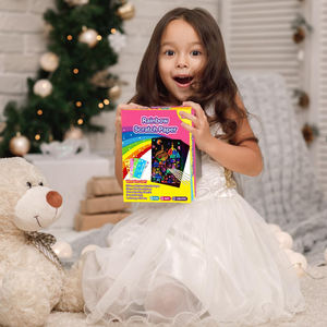 Papel para Rascar Arcoíris, Regalos de Arte para Niñas y Niños de 3, 4, 5, 6, 7, 8, 9 y 10 Años, Manualidades de Arte para Rascar para Niños - Product Image 5