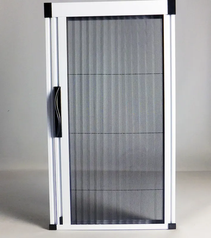 Window and door type trackless screen door mosquito netting retractable door