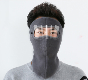 <span class=keywords><strong>Masque</strong></span> <span class=keywords><strong>intégral</strong></span> coupe-vent et anti-poussière pour l'hiver, unisexe, avec lunettes de protection extérieures et protection auriculaire, écran facial détachable - Product Image 4