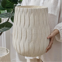 Grand pot de fleurs décoratif pour jardin d'intérieur haut de gamme, personnalisé, pour intérieur et extérieur, grand pot en ciment respirant, plantes d'intérieur