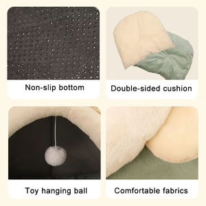 Comfortable Soft Semi-Enclosed <strong>Pet</strong> Tent <strong>Bed</strong> with Removable Washable Cover for Dogs &amp; Cats - Product Image 4