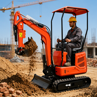 Mini-excavatrice 1,2t la plus vendue avec accessoires – Machine de terrassement diesel en promotion