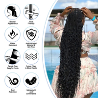 Extensions de cheveux en vrac Futura Fiber Body Wave pour tressage, cheveux synthétiques Boy Wave sans trame pour tresses bohèmes