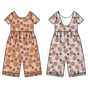 FM 3-7Day OEM/ODM Venta al por mayor Pelele burbuja para bebé niña, de manga larga, con estampado de conejo de Pascua y leopardo, con broche de botón en la entrepierna y espalda con diseño de cuchara, Primavera - Product Image 6