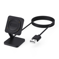 Câble de charge USB portable 2-en-1 noir pour montre connectée Suunto Run, fabriqué en Chine