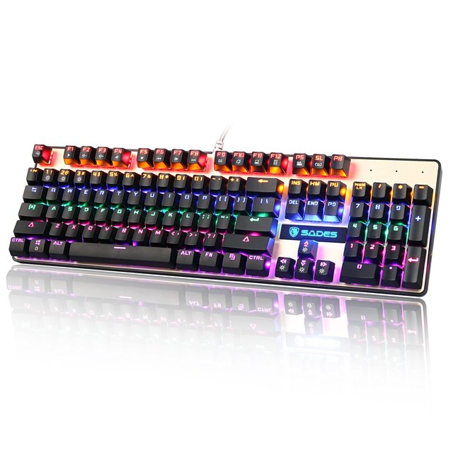 Sades New Style Super Gaming Keyboard Modern Waterproof Design Mechanical Keyboard Wired OEM Keyboard