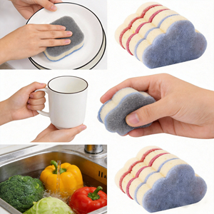 Esponja de Limpieza de Algas Marinas de Alta Eficiencia, Espuma Rápida, Alta Absorbencia, No Daña, para Cocina - Product Image 5