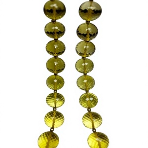 Perles de quartz citron naturel facettées, rondes, couleur jaune vif, pour la création de bijoux faits main, colliers et bracelets - Product Image 2
