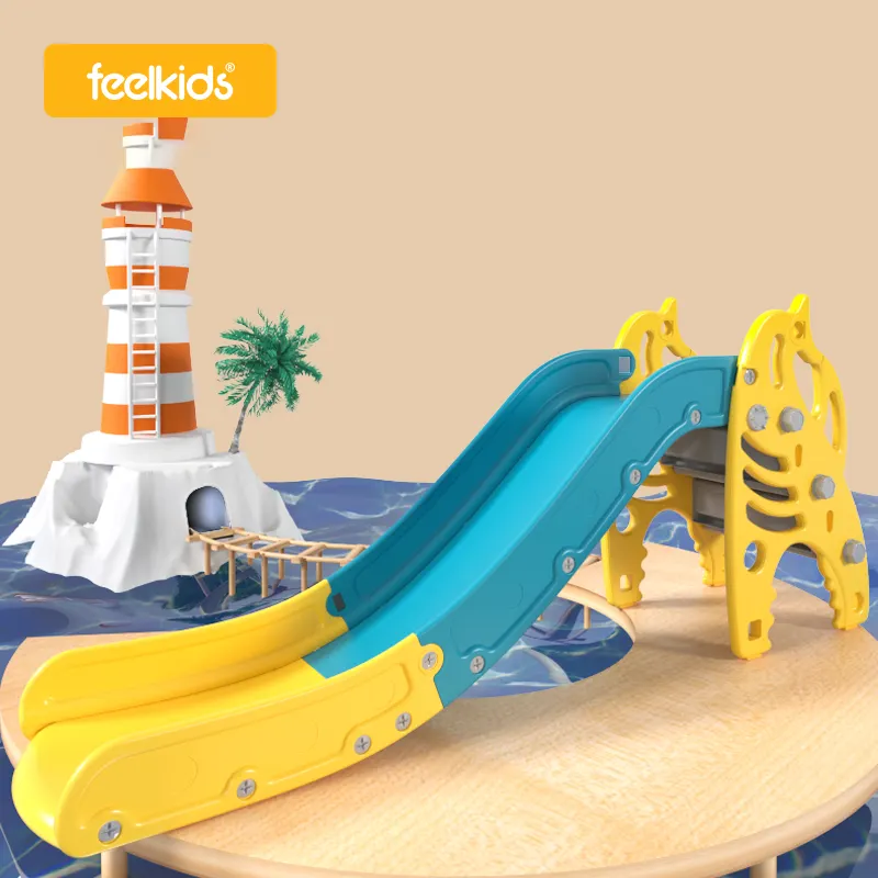Feimefeiqitoy — terrain de jeux en or, pont pivotant pour enfants, jeu d'intérieur en plastique