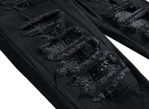 Toppe da <span class=keywords><strong>uomo</strong></span> personalizzate OEM Pantalones moda <span class=keywords><strong>Jeans</strong></span> dalla vestibilità dritta pantaloni in Denim da motociclista affusolati affusolati - Product Image 3