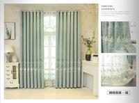 Stock d'usine bon marché tissu de rideau en polyester brodé transparent pour le salon
