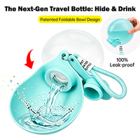 Bouteille d'eau pliable portable pour animaux de compagnie, 360 ml, légère, en silicone et PP, idéale pour la randonnée – Nouveauté très demandée