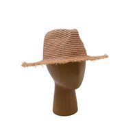 Chapeau Panama en paille de raphia pour femme, avec franges, pour l'été, la plage, la protection solaire, les vacances, les loisirs, les voyages en plein air