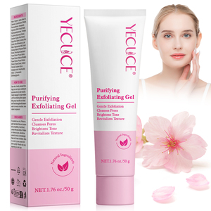 YECUCE Hydrate Profondément Nettoie les Pores Éclaircit le <span class=keywords><strong>Visage</strong></span> <span class=keywords><strong>Aloe</strong></span> <span class=keywords><strong>Vera</strong></span> Dissolvant de Peau Morte Purifiant <span class=keywords><strong>Gel</strong></span> Exfoliant - Product Image 1