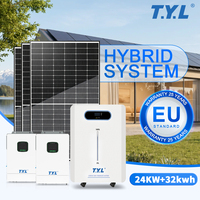 Système solaire hybride 10 kW avec contrôleur MPPT, onduleur à onde sinusoïdale pure, batterie au lithium LiFePO4 pour kit d'alimentation de secours familial