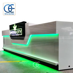 Fornitore di espositori per negozi di fumo in metallo di vetro di legno Set di mobili per Lounge con narghilè vetrina per esposizione di tabacco per negozio di fumo - Product Image 1