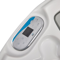 Grande baignoire ronde d'extérieur SPA Bain à remous autoportant Bain hydromassant Spa 2-3 personnes Bain tourbillon à jet d'air