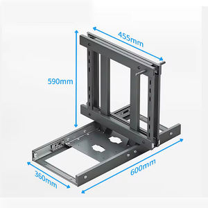 Vbosr Angolo Magico con Chiusura Morbida, Moderno Armadio <span class=keywords><strong>Dispensa</strong></span> in Alluminio, Cestello Estraibile Idraulico per Mobili da Cucina Modulari - Product Image 2