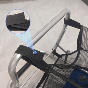 2 in 1 tragbarer <span class=keywords><strong>Trolley</strong></span> Cart Aluminium klappbarer Strand wagen für Picknick, Strand, Rasen, Sport im Freien - Product Image 4