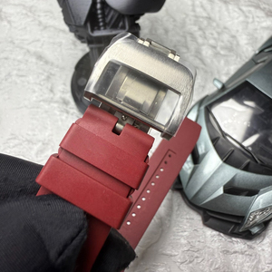 Nouvelle version la plus récente 16-02, montre mécanique automatique à cadran labyrinthe rouge carré creux, montre de luxe pour hommes - Product Image 6