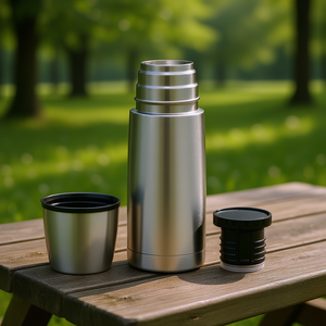 Alfi Top Therm Insulated Bottle Stainless Steel 0.35L With Cup And Lid For <b>Hot</b> <b>Cold</b> Drinks - Product Image 3