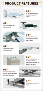 Гидравлический ножничный подъемник для автомобилей, грузоподъемность 4 тонны (4000 кг, 3,5 т), стальной, сверхмощный, мобильный подъемник для транспортных средств - Product Image 4