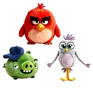 Nuovo Prodotto di Alta Gamma: Peluche Morbido e Carino a Tema Gioco Angry Birds Rosso, Regalo per Bambini, Ideale per Macchine Acchiappa-Giocattoli - Product Image 1