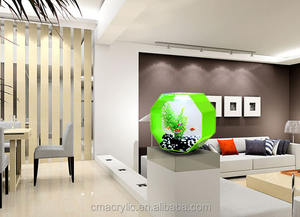 Aquário de Acrílico HD Luxuoso e Transparente, Grande Capacidade para Peixes Dourados e Tartarugas, Design Integrado para Micro Paisagens - Product Image 6