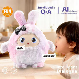 Robot intelligent multilingue pour enfants, IA, contrôle par application, peluche en coton doux, poupée parlante, jouet en peluche IA avec yeux dynamiques, cadeau - Product Image 1