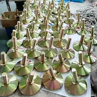 Pieds de nivellement pivotants en acier robuste, base de 76 mm, 5/8-11-6 pouces, pieds de nivellement pivotants, pieds de meubles pour machine, pied réglable