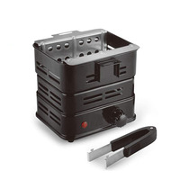 Four à charbon portable rectangulaire mini 1000W avec cuisinière électrique et prise US/Europe