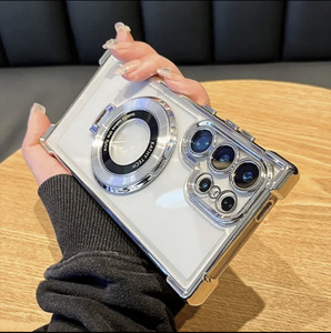 Coque de luxe électroplaquée intelligente avec béquille pour Galaxy Note20 <span class=keywords><strong>Ultra</strong></span> <span class=keywords><strong>S22</strong></span> <span class=keywords><strong>Ultra</strong></span> <span class=keywords><strong>S22</strong></span> Plus, étui rigide en PC pour téléphone portable - Product Image 2