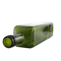 Bouteilles Vides en Verre Marasca Vert Foncé, Carrées, pour Huile d'Olive de Cuisine, 100ml, 250ml, 500ml, 750ml, 1L, en Gros
