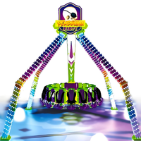 110 °   Manège à Pendule Géant à Angle de Balançoire, Structure en Acier Résistante aux Intempéries, Durabilité de Plus de 10 000 Cycles, Équipement d'Amusement Extérieur