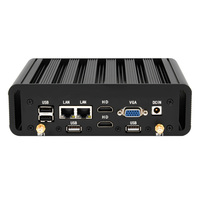 Mini PC Industrial Sin Ventilador Más Barato de Fábrica, Intel Core I5-7200U, 16+256GB SSD, Windows/Linux, Computadora Industrial Resistente