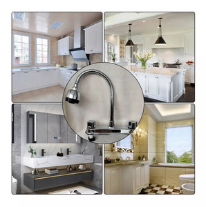 <span class=keywords><strong>Grifo</strong></span> de cocina Flexible de plástico ABS <span class=keywords><strong>Grifo</strong></span> de cocina <span class=keywords><strong>2</strong></span> agujeros Montado Control dual Sudamericano - Product Image 2