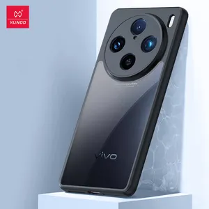 VIVO X100 X100 Pro 케이스용 Xundd, 에어백 충격 방지 쉘 아크릴 및 TP 카메라 전체 보호 후면 투명 얇고 부드러운 커버