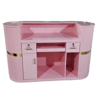 Siman bureau de réception de Salon en marbre de haute qualité avec lumière Led personnalisée comptoir de réception de meubles commerciaux modernes