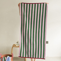 Serviette de Bain Adulte en Coton 100% Personnalisée, Teinte en Fil, Rayée, Jacquard, Tissée, Douce, Absorbante, Assortie aux Couleurs, Tissage Uni, Vente en Gros