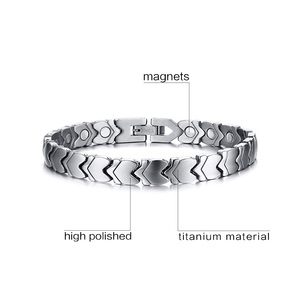 Moma-pulsera magnética de titanio de germanio japonés para mujer, pulsera de energía de piedra, salud biológica, pérdida de peso, ajuste Delgado - Product Image 2