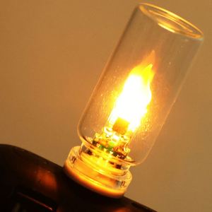 USB 5V Glass <b>LED</b> Flame <b>Light</b> Flickering Decorative Ambient Lamp for Car Interior Holiday Home and Christmas Atmosphere - Product Image 5